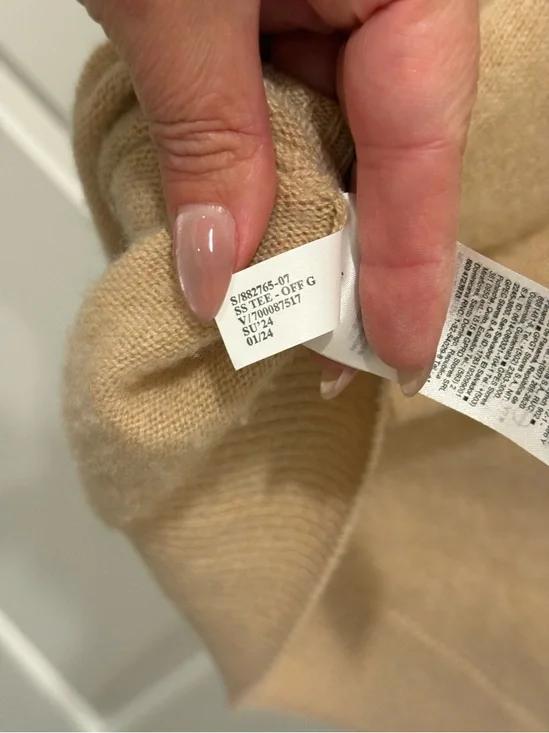 Banana Republic Luna Cashmere Sweater Top XL Sandstorm - Picture 5 of 5